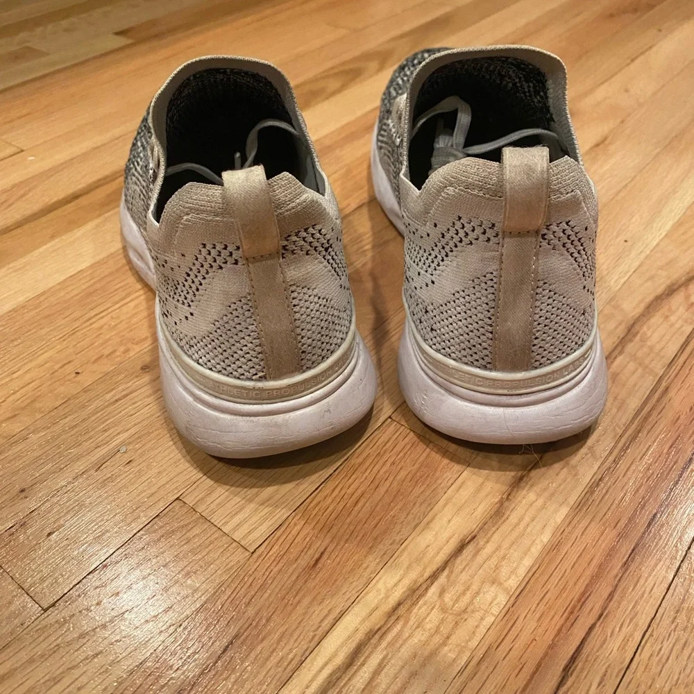 APL TechLoom Knit Sneakers in Black and Cream